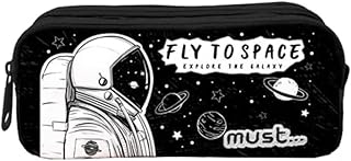 PENCIL CASE MUST ENERGY 21Χ6Χ9 2ZIPPERS FLY TO SPACE