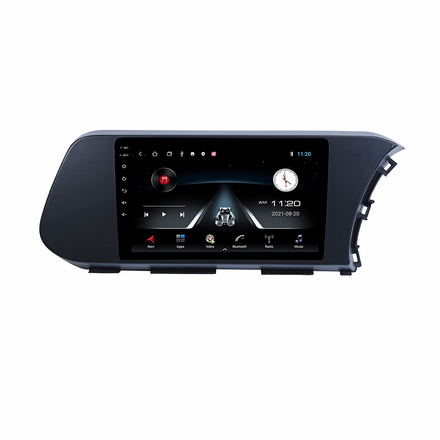 Modorwy® 9 Inches Advanced Android System for Hyundai i20 Magnetic with 2GB/32GB RAM & ROM, Gorilla Glass/Full HD Display/WiFi/GPS/SWC and HD Parking Camera Frame with Socket-image-2