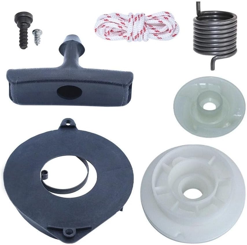 Recoil Starter Pulley Spring Grip Rope Kit Fit for 435 440