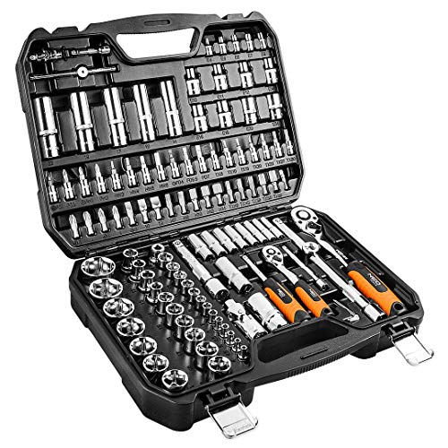 NEO 08-666 Socket 1/4", 1/2", 110 pcs Set