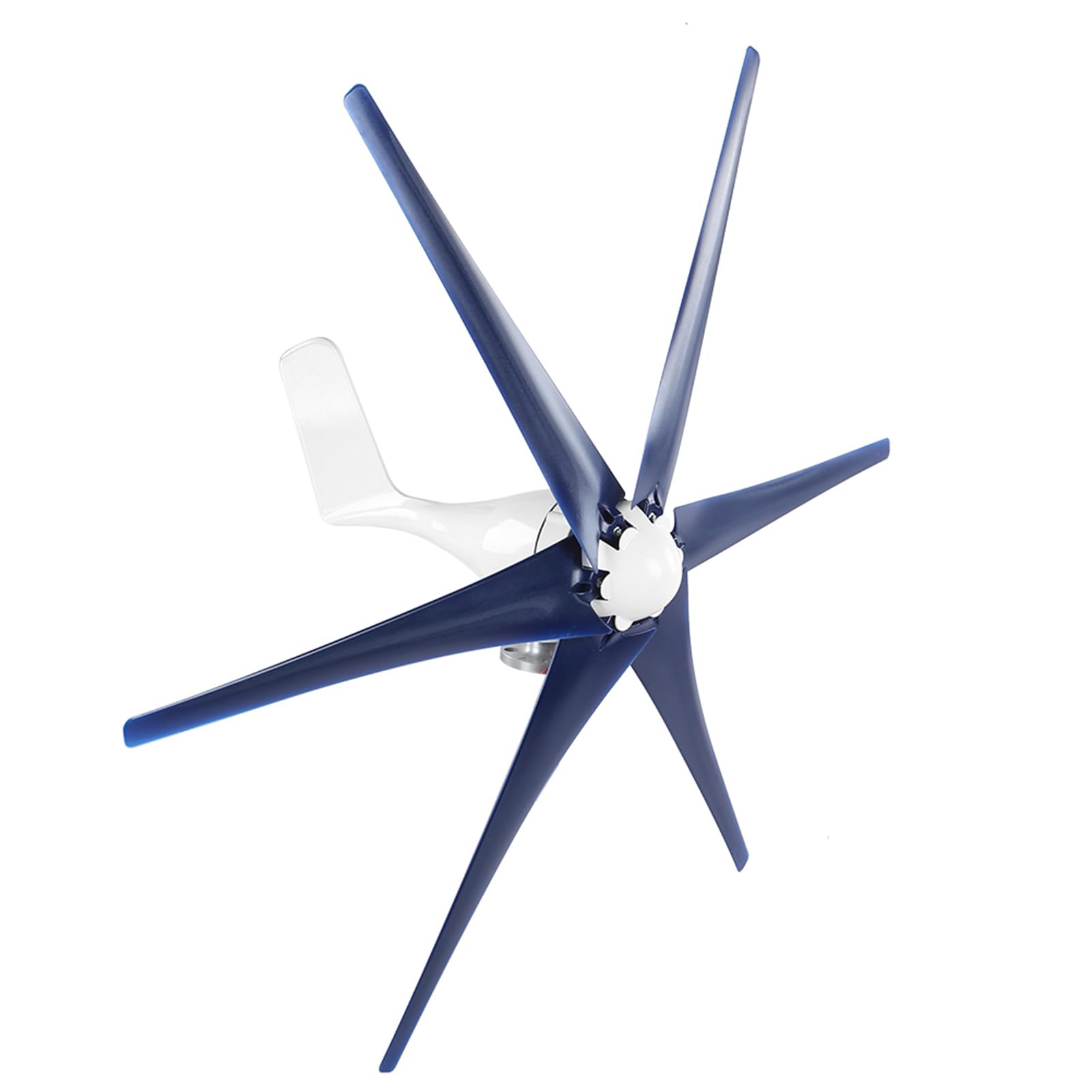Mini-Windturbinen-Generator, 6 Blatt, 200 W, Netzteile, dreiphasiger Generator, Windkraftturbine, tragbar, 12 V, Blau (12V)