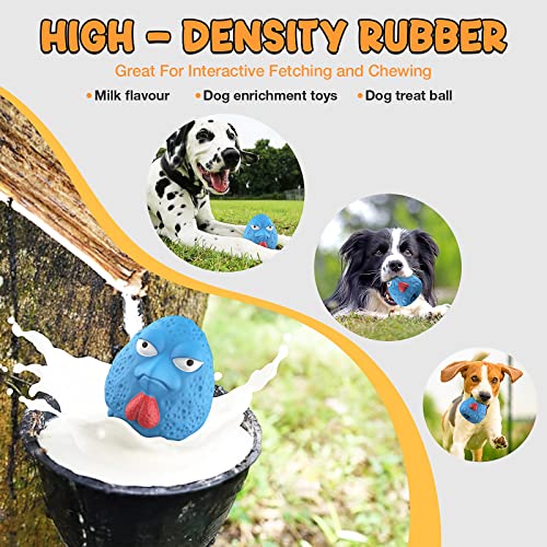 Aozoom Treat Dispensing Dog Toys, Dog Toys For Aggressive Chewers, Indestructible Dog Chew Toys, Interactive Slow Feeder Tough Puzzle Toys, Durable Rubber Teeth Clean Dog Toys, For Medium Large Dogs #TOP5