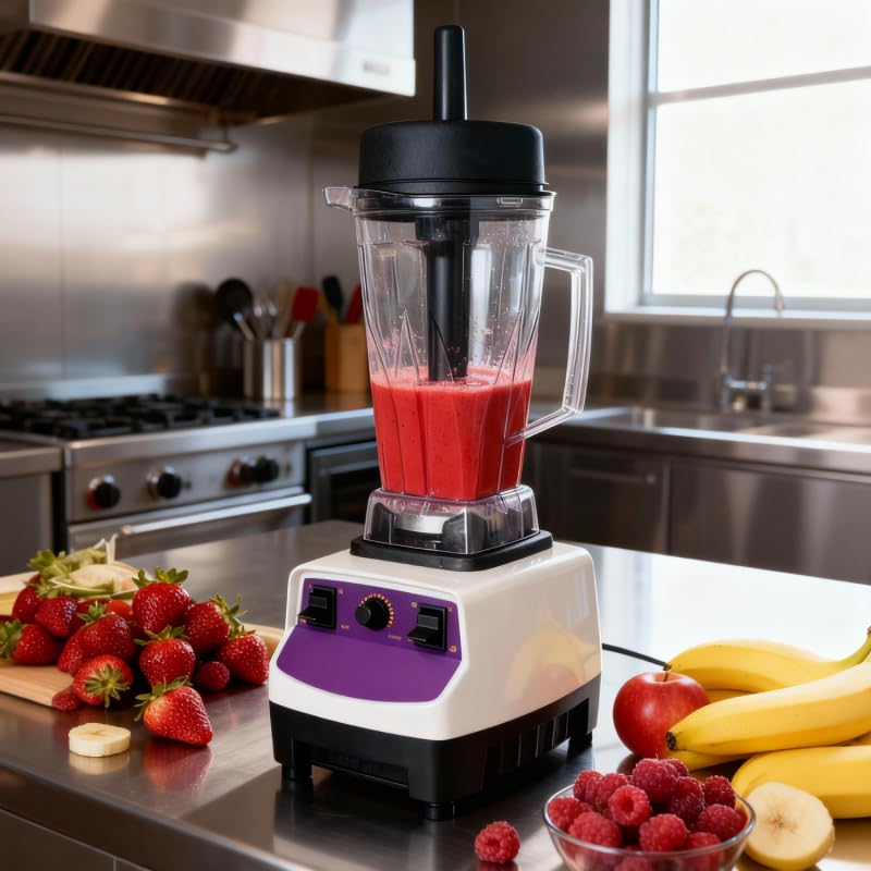 Blender Professionnel 2L - 1600W - 26 000 tr/min - Haute Performance - Mixage Rapide