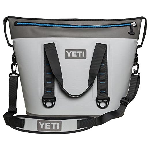 YETI Hopper Two 40 Portable Cooler, Fog Gray / Tahoe Blue