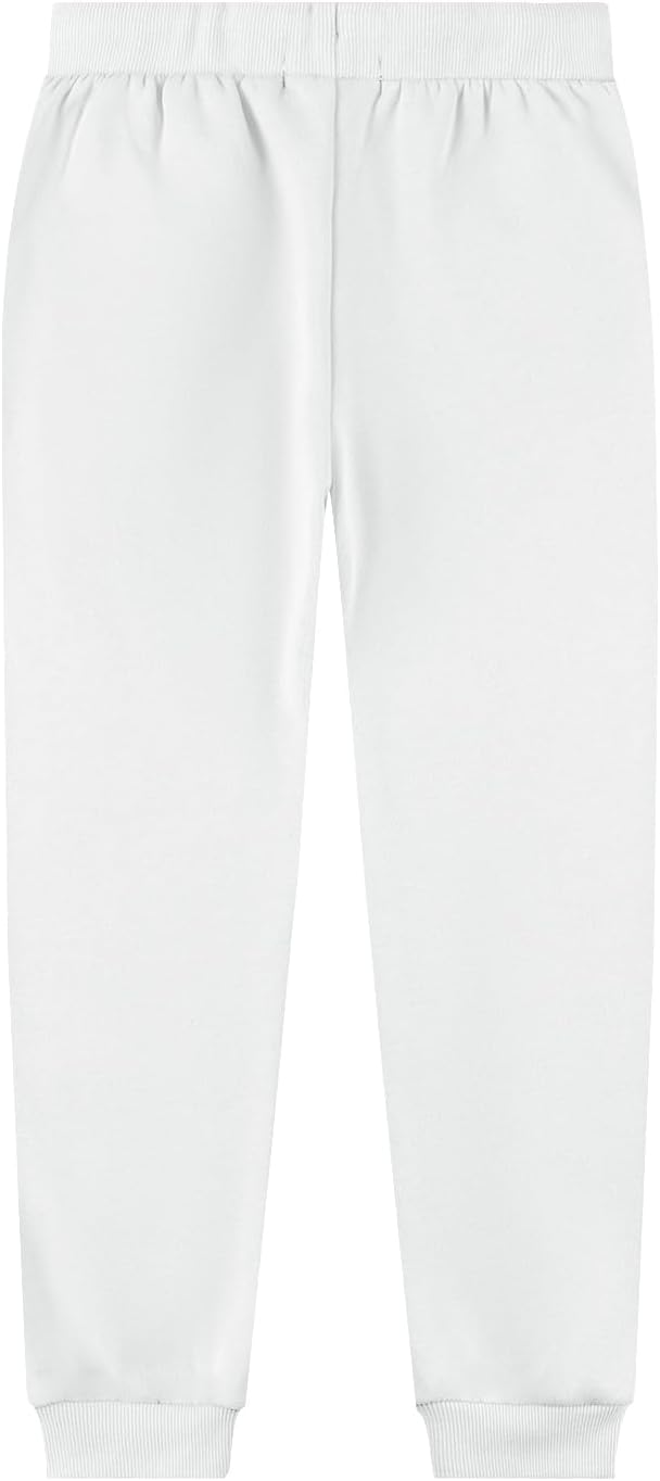 Kid Nation Kids Unisex Soft Brushed Fleece Casual Pull On Jogger Sweatpants with Pockets for Boys or Girls - Image 2