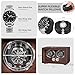 ANWBROAD Double Watch Winder, Automatic Watch Winder for Automatic Watches, Dual Watch Winder Box with Type-C Port Adapter, 4 Modes, Quiet Motor, LED Light, UJWW004M