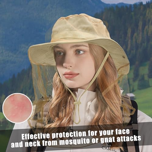 Image of Sun Hats for Men Women Boonie Hat UPF 50+ Bucket Hat Wide Brim UV Protection Fishing Hiking Safari Outdoor Hats
