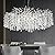 Tree Branch Crystal Chandeliers for Dining Room, 40" Round Silver High Ceiling Chandeliers, Large Modern Lights Fixture for Bedroom Bathroom Foyer Kitchen, Branches and Crystals Ceiling Light Fixtures