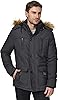 WenVen Men's Winter Coat Warm Parka Jacket with Faux Fur Removable Hood Grey L #1