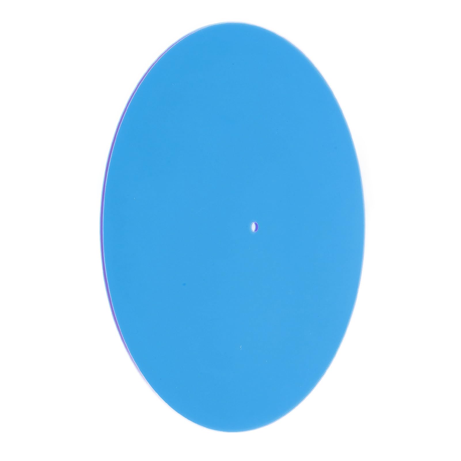 Tappetino per Giradischi in Acrilico, Tappetino Antistatico per Piatto da Registrazione, Migliora i Bassi e la qualità del Suono per Giradischi da 12 Pollici (Rosa (Blu Trasparente)