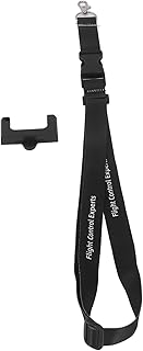 Cordão de controle de drone, alça de pescoço para controle de drone, preta, fácil desmontagem, comprimento ajustável para fotografia aérea