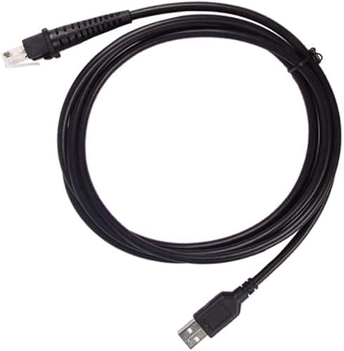 Miniatura 3 de Cable USB para escáner de código de barras Datalogic Datalogic D100 GD4130 QD2130 GD4430 QW2120 QD2100 6 pies recto