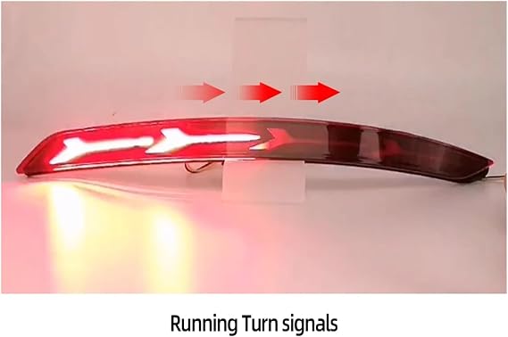 Rear Bumper Tail Light For Hyundai For Elantra 2016-2020 Rear Light Brake Lamp Taillight Back Fog Light Warning Car LED Reflector Light(B,3 Functions)