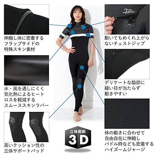 FELLOW ウェットスーツ シーガル 3mm チェストジップ レディース
