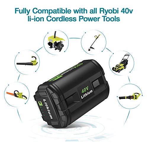 40V-60Ah-Li-ion-Replacement-Battery-Compatible-with-Ryobi-40v-Lithium-Battery-OP4040-OP401-40V-Charger-Kit-Compatible-with-All-Ryobi-40v-Lithium-Battery