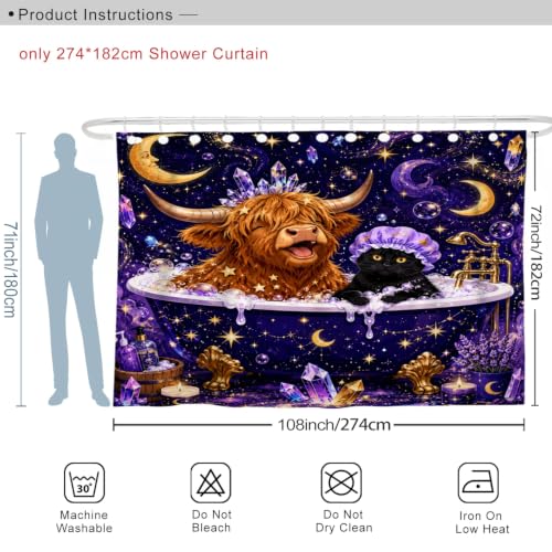 Rideau de douche extra large anti-éclaboussures en polyester pour stopper l'eau sur le sol