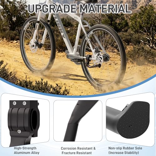 YarYebe Bike Kickstand for Adult Bikes, Adjustable Bicycle Kickstand for Most 24\"-29\", Non-Slip Sole & Aluminum Alloy Material, Max Load 99 LBS, Kickstand for Mountain Bike E-Bike - Thumbnail 4