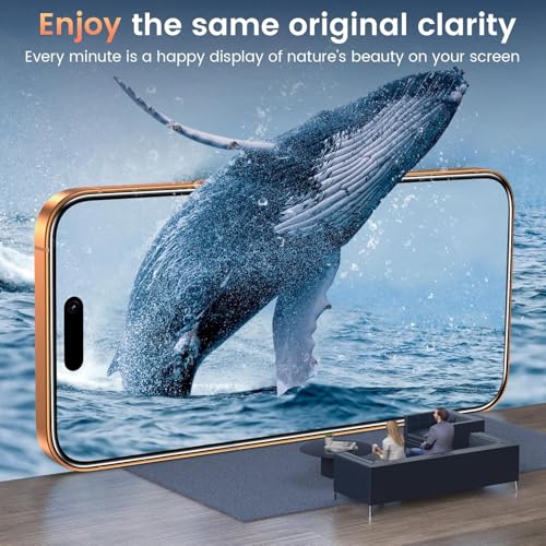 Image of IQShield Screen Protector Tempered Glass Guard for iPhone 17 Pro Max - 9H Hardness, HD Clear, Case Friendly [1 Pack]