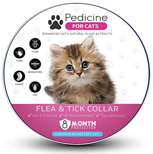 Pedicine Cat Flea Collar for Flea and Tick Treatment and Prevention | One