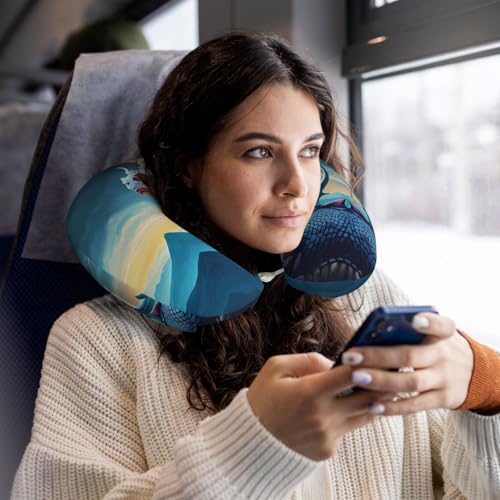 Almohada de viaje viscoelástica U 30x25 cm cómoda miniatura 5