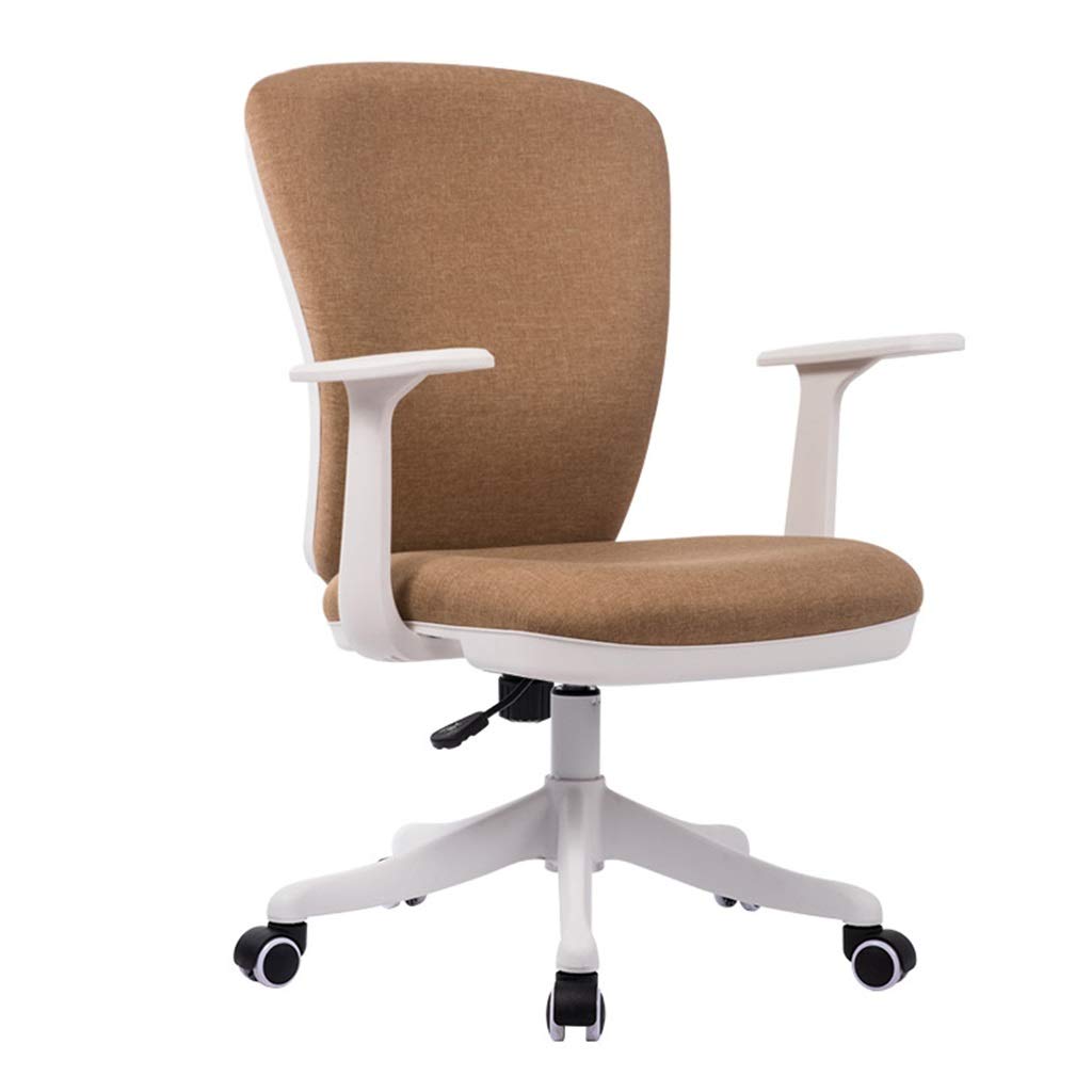 Chaise de bureau pivotante et réglable LWX en tissu confortable