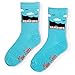Produktbild Moin Socks Hellblaue Motivsocke mit Elbphilharmonie-Motiv und Hamburg-Schriftzug, Unisex Größe 41-46