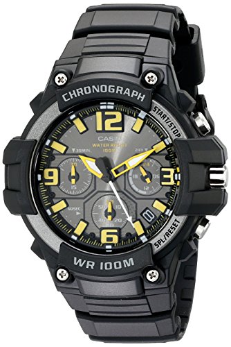 Casio Men's MCW-100H-9AVCF Heavy Duty-Design Chronograph Black Watch