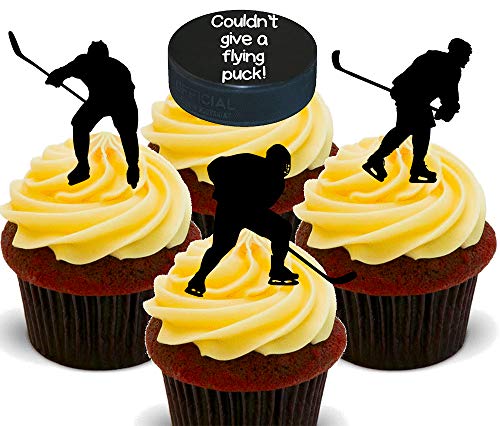 Made4You Essbare Cupcake-Dekoration, Eishockey, stehend, 24 Stück Cover