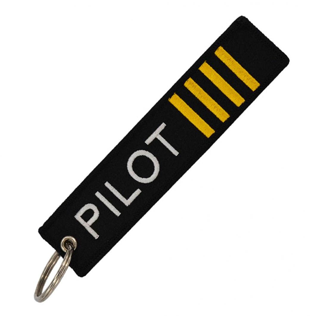 Étiquette De Bagages D'avion Porte-clés 100% Brodée Double Face