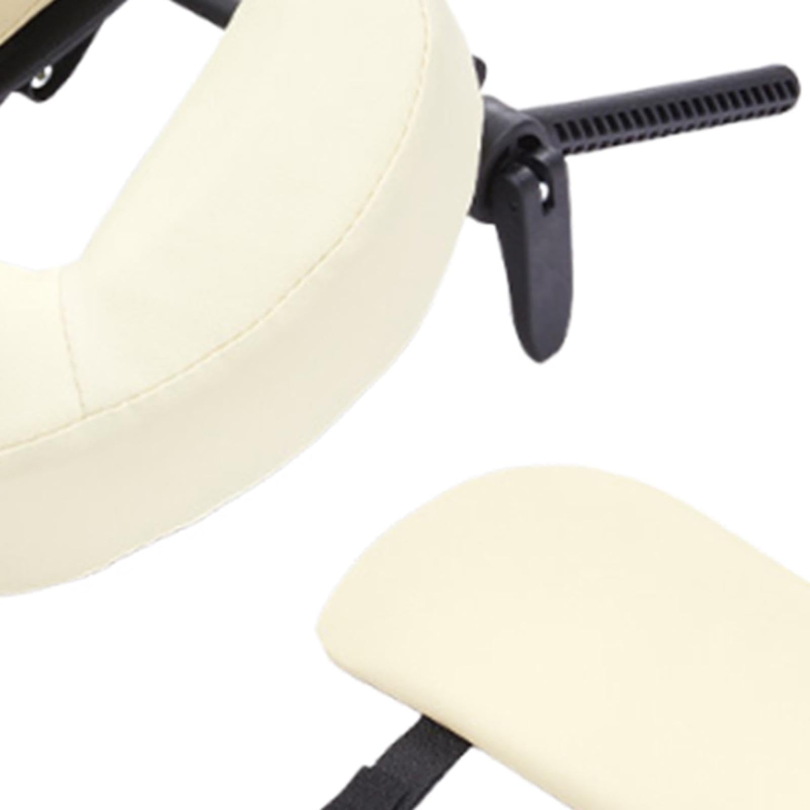 Poggiatesta per Lettino Da Massaggio Cuscino per Viso Universale con Supporto Regolabile Culla di Ricambio E Poggiabraccia Adatto per Uso Professiona, Beige