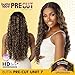 Sensationnel Butta Lace Precut Wigs - Unit 7 Glueless Extra Wide 5 Inch Deep Parting Synthetic Pre Tweezed Smaller Knot Hairline (1B OFFBLACK)
