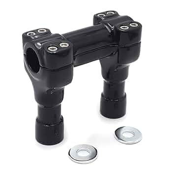 HDライザークランプ Amazon | HTTMT- ブラック 4インチ ライザー 1インチ ハンドル