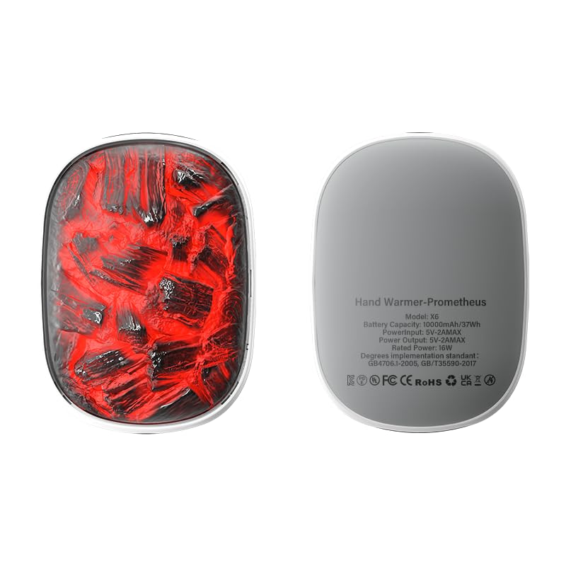 Photo 1 of (see images) Hand Warmers Rechargeable, Walliebe 10000mAh Hand Warmer Power Bank with 3 Levels Heating