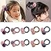 Produktbild 10 Stück süßer Bommel elastische Haarbänder Pompon Haargummi für Baby Mädchen Pferdeschwanz Halter Haarschmuck (Unterschiedliche Farben)