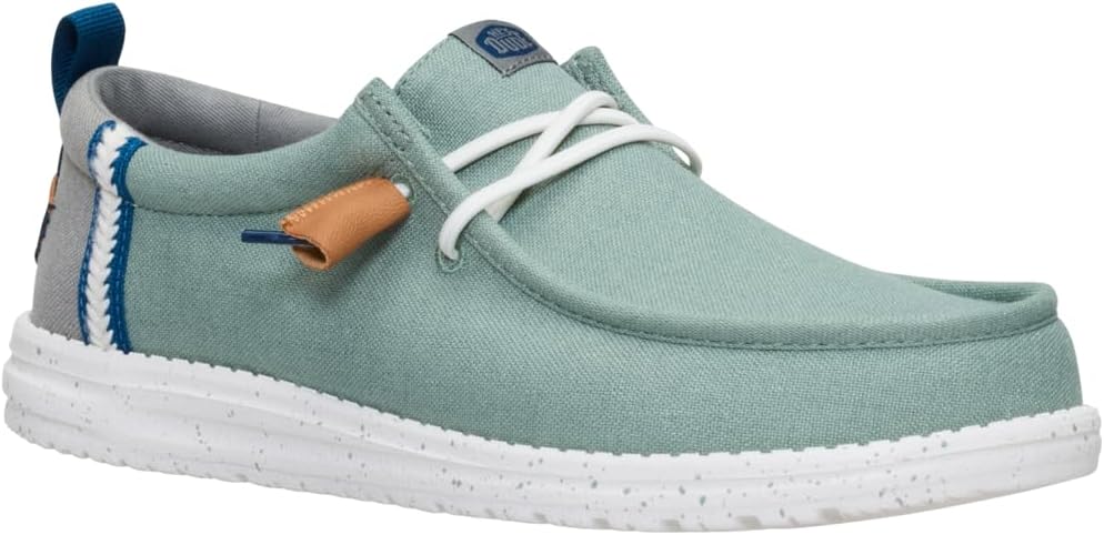 HEYDUDE Men's Wally Craft Linen Slip-On Loafers | Lightweight Comfortable Shoes | Travel Ready Casual Walking Sneakers - Image 7