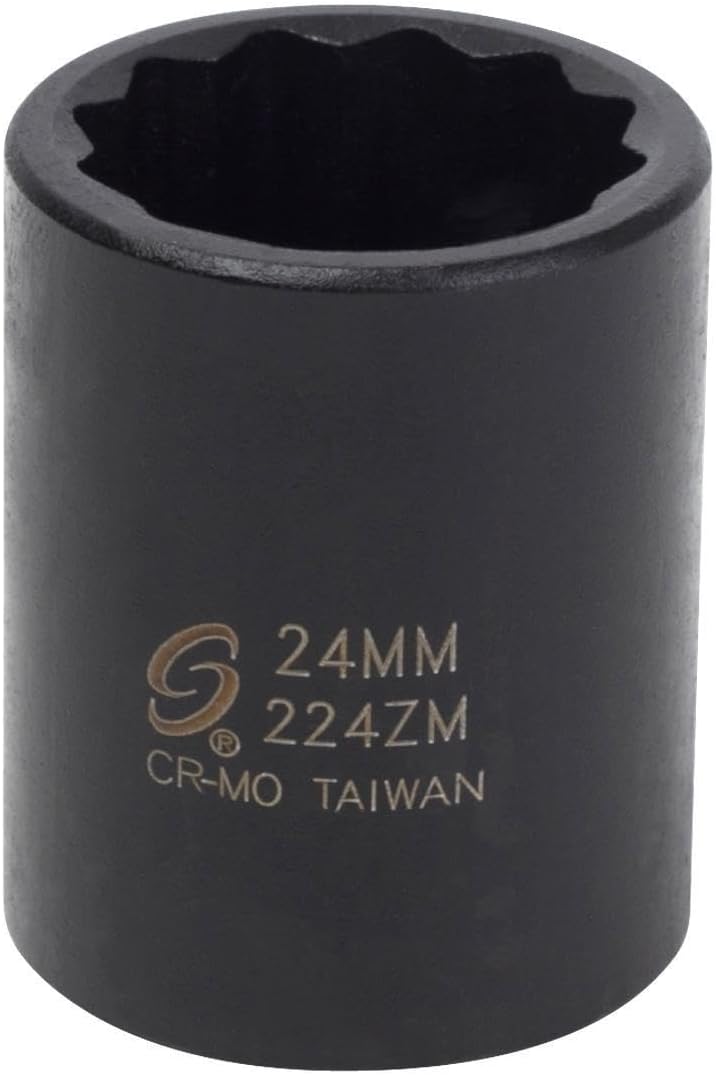 224zm 1/2-Inch Drive 24-mm 12-Point Impact Socket
