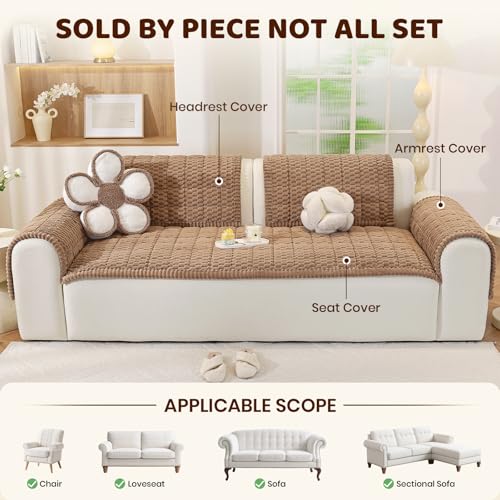 Royhom Fuzzy Couch Cover for Dogs, Soft Cozy Pet Sofa Protector Washable by Royhom - Used condition - Image 2