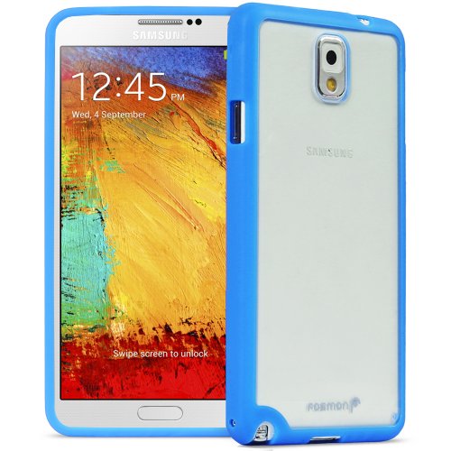 Fosmon HYBO-FENDER Series Hybrid TPU + PC Case Cover for Samsung Galaxy Note 3 / Note III (Blue)