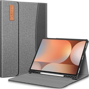 FINTIE Capa para Samsung Galaxy Tab S10+ Plus/S9 FE+ Plus/Galaxy Tab S9+ Plus de 12,4 polegadas com suporte de caneta S integrado, carteira de vários ângulos com bolso hibernar/despertar automático,