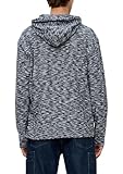 s.Oliver - Camiseta de manga larga para hombre con capucha, color azul