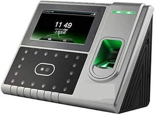 JUJETO Employee Time Clock, 4.3 Inch TFT Touch Screen Facial Recognition Bio-fingerprint Time Attendance System Office Punch Clock, Fingerprint Attendance