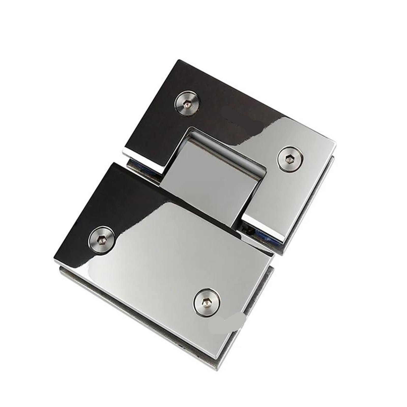 Bisagras para mamparas de ducha, Bisagras for puerta de ducha, montaje en pared acero inoxidable, 90, 135, 180 grados, reemplazo cromo dorado(Chrome-180)