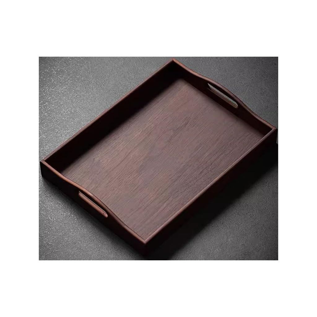 Plateau de service en noyer japonais. Ce plateau peut être utilisé à la maison comme plateau à thé et convient également comme plateau de rangement dans les hôtels et restaurants. Plateaux pour manger