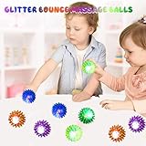 12 Stück Flummies-Igelball für Kindergeburtstag - LED-Leuchtball Jump Ball, Leuchtspielzeug als Kleine Gastgeschenke