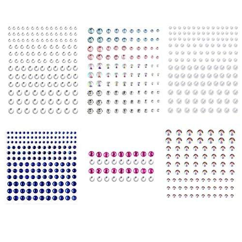 Minerva Crafts Strass Autoadesivi Rossi – 75 Pezzi Da 6 Mm Per Decorazioni E Hobby Creativi