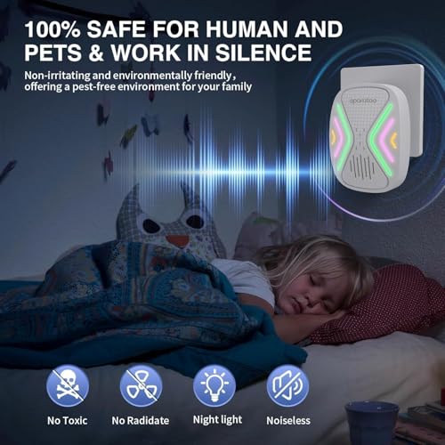 Repelente ultrasónico antiparasitario para eliminar la molestia de arañas y mosquitos 6