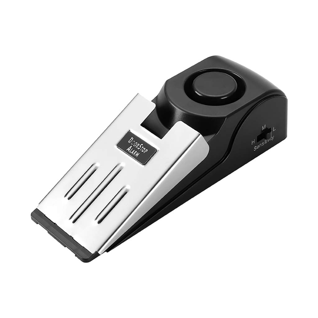 Door Stop Alarm Home Security System Door Stopper Alarm, Met 120dB Security Alarm, Door Stop Alarm Voorkomt Dat Deuren Gaan Schuiven en Voorkomt Dat Slechteriken Binnenkomen