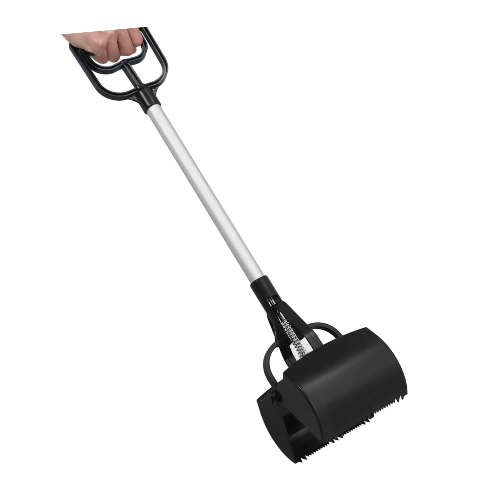 1pezzi Raccoglitore Escrementi per Cani con Manico Extra Lungo Strumento di Pulizia per Animali Domestici Leggero e Portatile Facile da Usare per La Raccolta di Feci Utile per