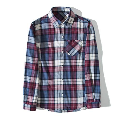 Tronjori Boy's Long Sleeve Button Down Woven Shirt