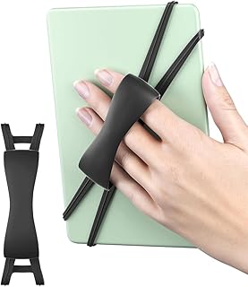 GQ Universal Hand Strap for Kindle and Tablets, 2-Pack, 4.7-20.3 cm Compatible, Non-Slip Silicone Grip, Black